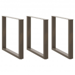 S&ouml;&ouml;gilaua jalad u-kujulised, 3 tk, naturaalne teras, 80 x (72&ndash;73) cm, teras