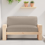 Kaubaaluse istmepadi pruunikashall 120 x 80 x 12 cm