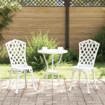 Aia bistroo komplekt 3 pcs valge alumiinium