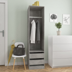 Garderoob sahtlitega betoonhall 50 x 50 x 200 cm tehispuit