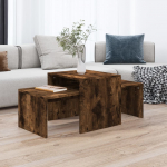 Kohvilaua komplekt, suitsutatud tamm, 100x48x40 cm, tehispuit