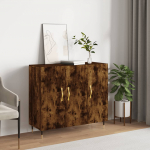 Puhvetkapp, suitsutatud tamm, 90 x 34 x 80 cm, tehispuit