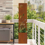 Aia privaatsuse kate rooste 32 x 140 cm kulunud teras