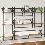 Seinariiulikomplekt 6 pcs k&auml;sit&ouml;&ouml;puu 100 x 25 x 30 cm tehispuit