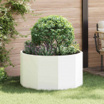 Taimekast valge 90 x 90 x 50 cm teras