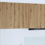 Seinakapp riga meisterdatud tamm ja valge 50 x 31 x 80 cm