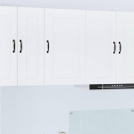 Seinakapp k&ouml;&ouml;ki riiuliga uksega valge 50 x 31 x 80 cm tehispuit