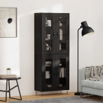 K&otilde;rgushein must tamm 69,5 x 34 x 180 cm tehispuit