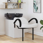 &Scaron;ampooni tool valge ja must 63 x 141 x 92 cm pvc