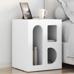 &Ouml;&ouml;kapp 2 pcs valge 40 x 35 x 50 cm tehispuit