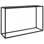 Konsoollaud, must, 120 x 35 x 75 cm, karastatud klaas