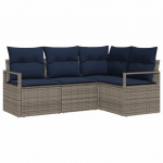 Diivanikomplekt padjaga 4 pcs hall pol&uuml;rotang