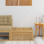 V&auml;li jalatoed tugev akatsiapuu valge 79 x 79 x 37 cm
