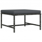 Sektsiooniline jalapink padjaga, must, pol&uuml;rotang