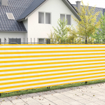 Baldahhiin 180 x 300 cm pu kaitsega kangas kollane ja valge