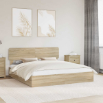 Laos voodi sahtliga peaga sonoma tamm 180 x 200 cm tehispuit