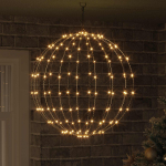 Pall soe valge 60 x 60 x 62 cm metall 192 led-i