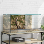 Terrarium ladustamisega l&auml;bipaistev 80 x 40 x 40 cm klaas