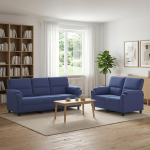 Diivanikomplekt 2 pcs politsei sinine samet