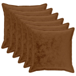 Diivanipadi 6 tk houten helepruun 55 x 55 cm flanell