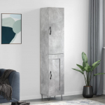 K&otilde;rge kapp, betoonhall, 34,5x34x180 cm, tehispuit