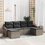 Diivanikomplekt padjaga 6 pcs hall pol&uuml;rotang