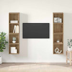 Telerikapi komplekt 4 pcs k&auml;sit&ouml;&ouml;puu 37 x 37 x 72 cm tehispuit