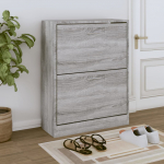Jalatsikapp, hall sonoma tamm, 63 x 24 x 81 cm, tehispuit