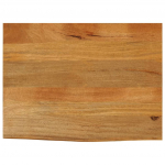 Lauaplaat, naturaalse servaga, 80 x 60 x 3,8 cm, mangopuit