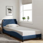 Voodiraam peatsiga dover sinine 80x200 cm kangas