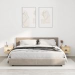 Seinale kinnitatavad &ouml;&ouml;kapid 2 tk sonoma tamm, 41,5x36x28 cm