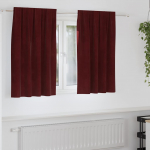 Pimendavad kardinad 2 pcs veinpunane 140 x 140 cm samet