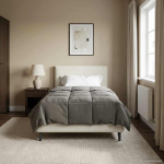 T&auml;ispika aasta tekk rapistatud helehall 140 x 220 cm mikrokiud