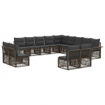 Aia diivanikomplekt 13 pcs hall pol&uuml;rotang