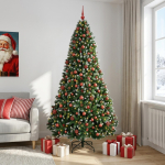 Kunstj&otilde;ulupuu, roheline, j&otilde;ulukuuliga 210 cm 300 led-i