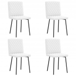 S&ouml;&ouml;gitoolid 4 tk, valge, kunstnahk
