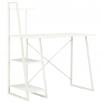 Laud riiuliga, valge, 102 x 50 x 117 cm