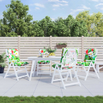 Madala seljatoega toolipadjad 4 tk, mitmev&auml;rviline, kangas