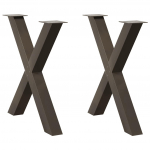 S&ouml;&ouml;gilaua jalad, x-kujulised, 2 tk, naturaalne teras, 70 x (72&ndash;73) cm, teras