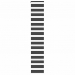 Triibuline ruloo must 50x200 cm kanga laius 45,9 cm pol&uuml;ester