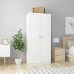 Garderoob valge 80 x 52 x 180 cm tehispuit