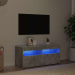Telerialus led-tuledega, betoonhall, 90 x 35 x 40 cm