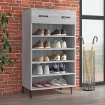 Jalatsikapp, hall sonoma tamm, 60 x 35 x 105 cm, tehispuit
