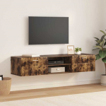 Puidust kapp suitsetatud tamm 150 x 39 x 30 cm tehispuit