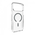 Puro Lite Mag TPU+PC Case Compatible with MagSafe for iPhone 17 Pro - Transparent with Gray Ring