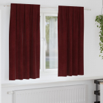 Pimendavad kardinad 2 pcs veinpunane 140 x 175 cm samet