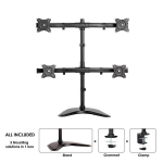 MONITOR ACC DESK MOUNT 10-27"/NM-D335D4BLACK NEOMOUNTS - 8717371445393