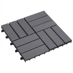 Terrassiplaat 20 pcs hall 30 x 30 cm akaatsia puit