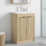 Vannitoa all oleva kraani kapp sonoma tamm 78,5 x 37,5 x 81 cm