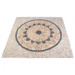 Mosaiktellised p&auml;evalille mustriga mitmev&auml;rviline 120 x 120 cm